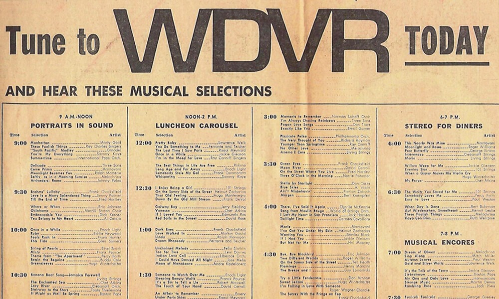 WDVR 1964 Ad #02