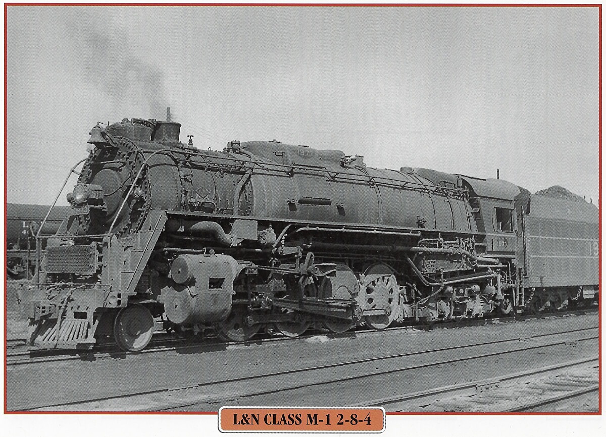 L&N Louisville & Nashville Railroad Train Engine Lightweight